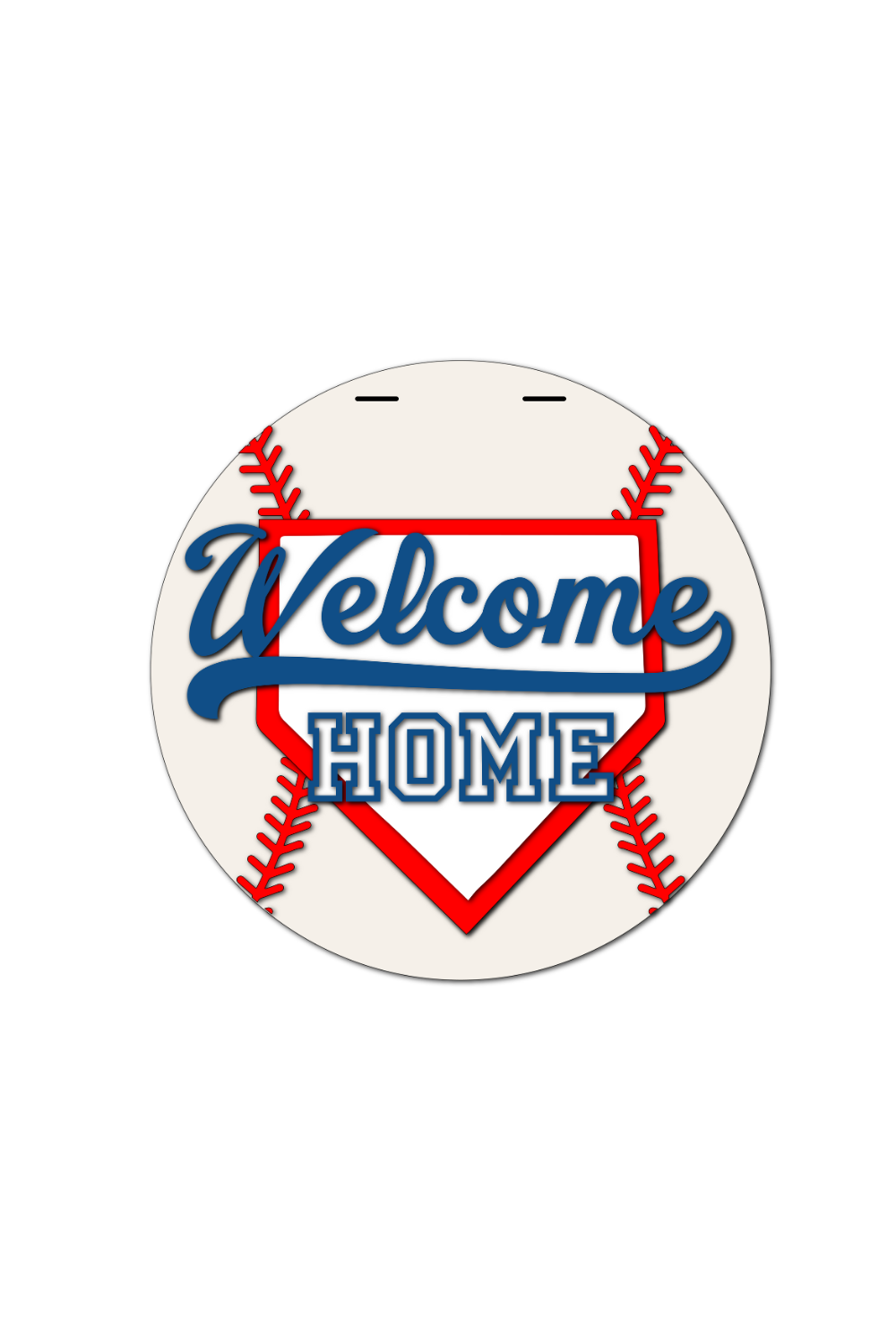 Welcome home round 10 Baseball sign