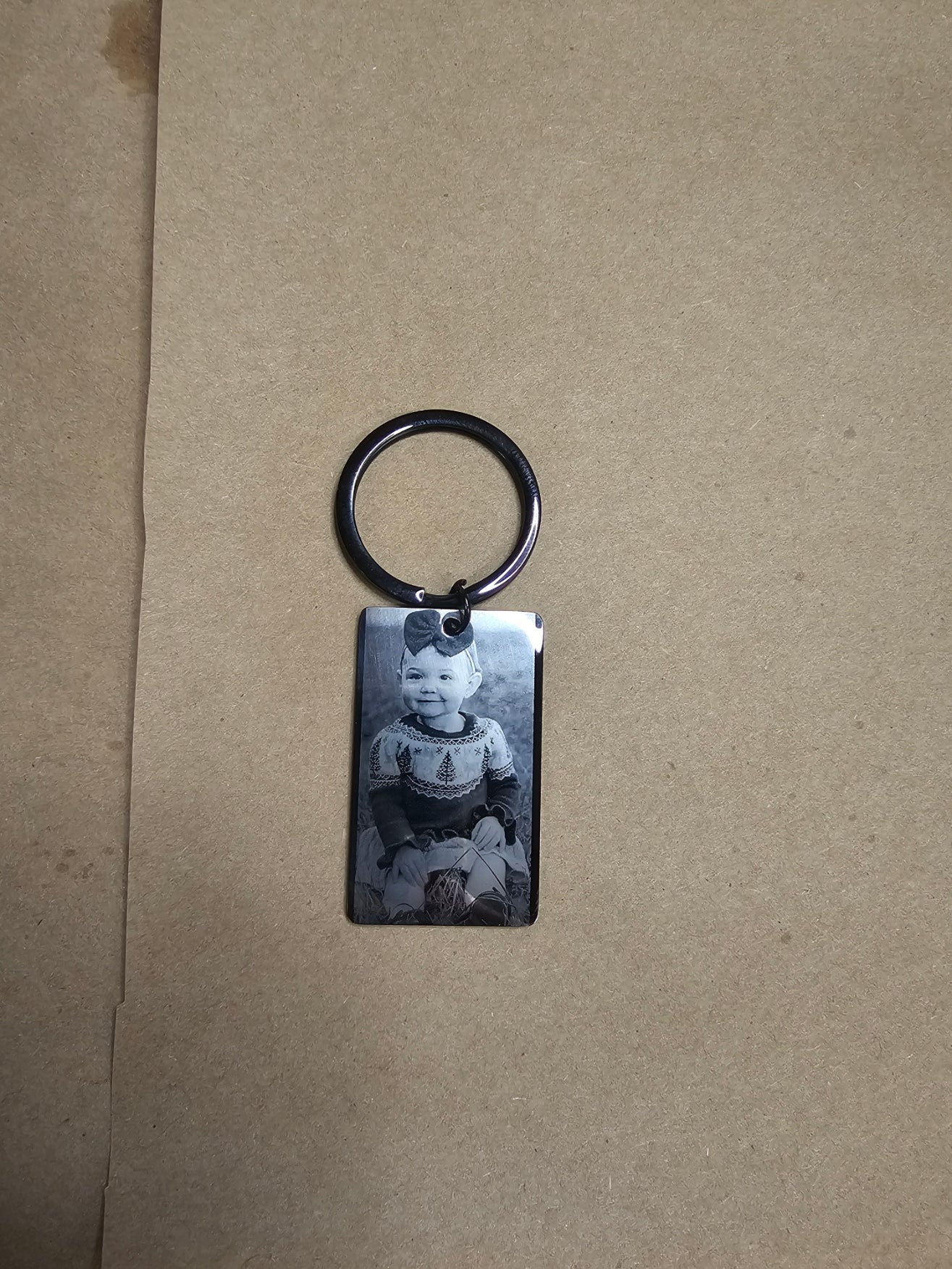 Black stainless Keychain
