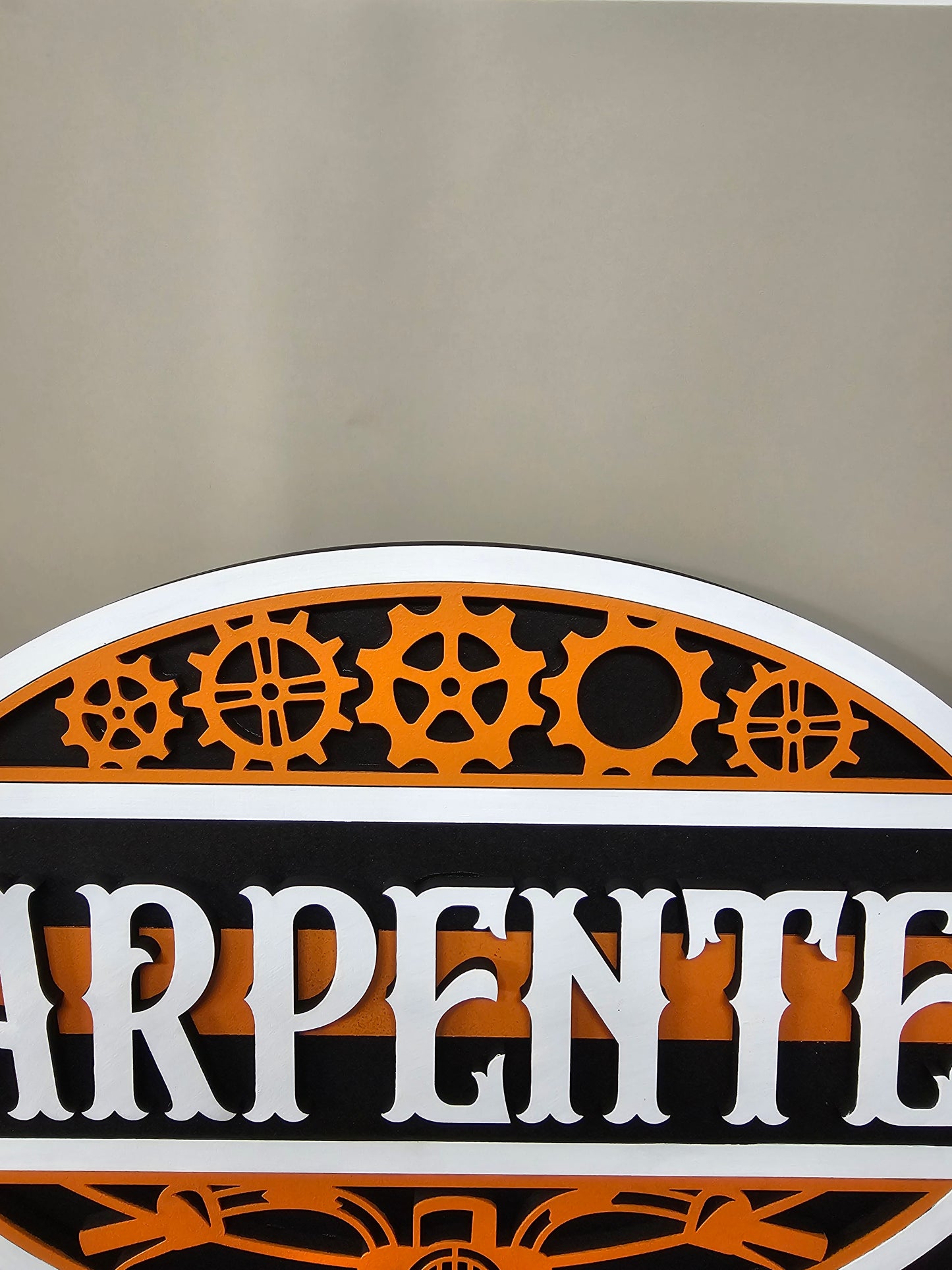 Motorcycle family name sign