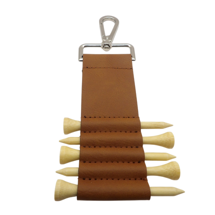 Leatherette Golf Tee Holder