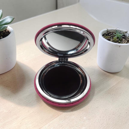 Leatherette Compact Mirror