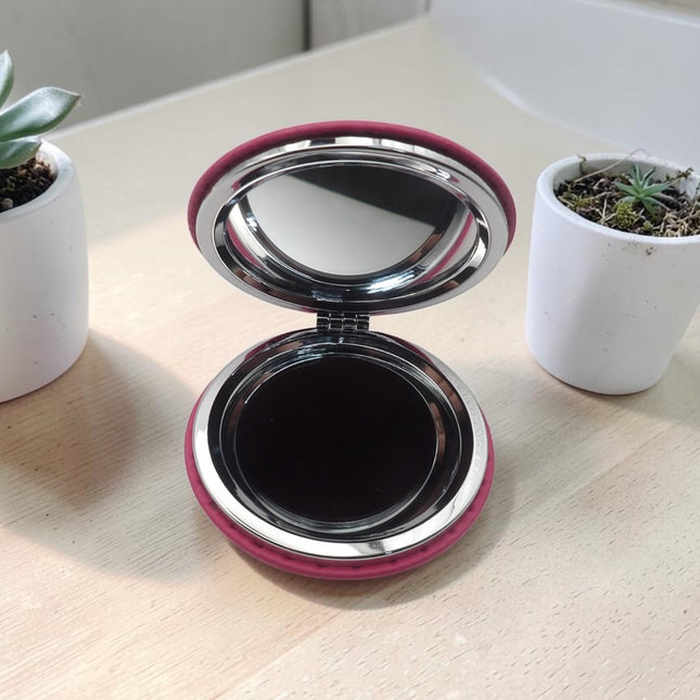 Leatherette Compact Mirror
