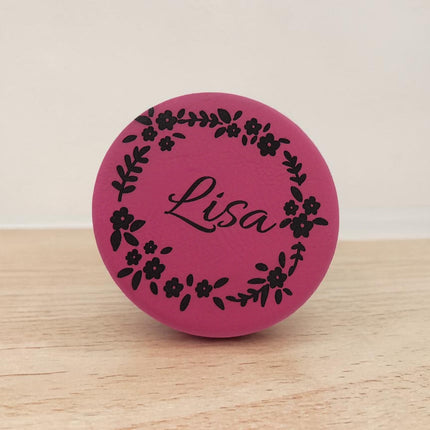Leatherette Compact Mirror