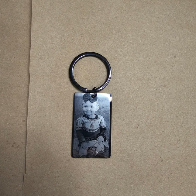 Black stainless Keychain