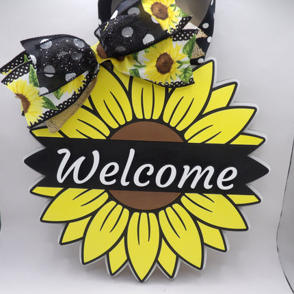 Round Door Signs-10in Round / Sunflower