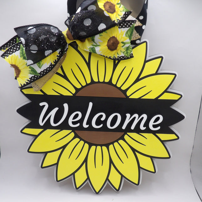Round Door Signs-10in Round / Sunflower