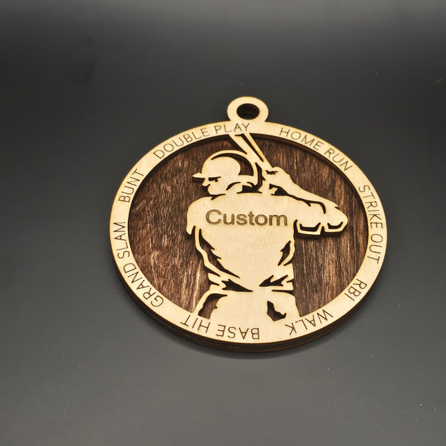 Baseball Ornament with custom text