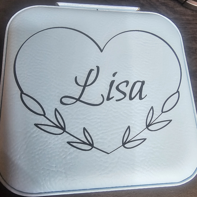 Custom Leatherette Traveling Jewelry Box
