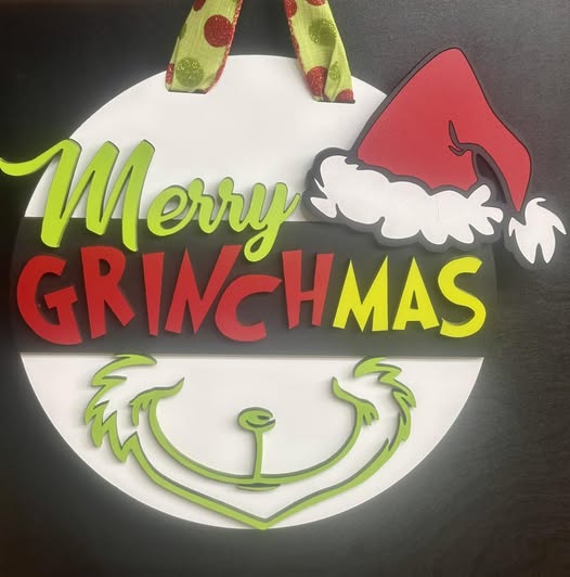 Grinchmas Door Sign