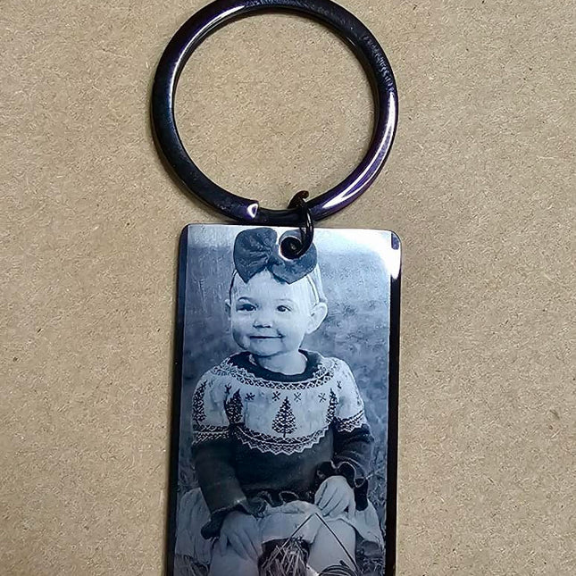 Black stainless Keychain