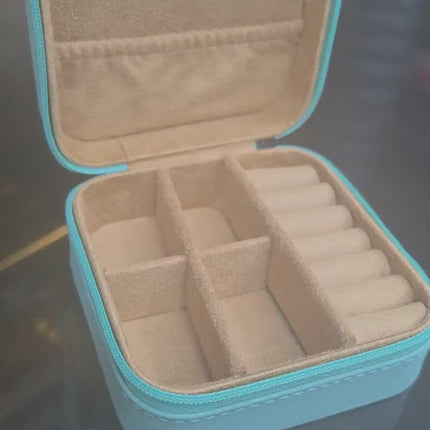 Personalized Leatherette Travel Jewelry Box