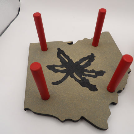 Buckeye 3D coaster set with holder